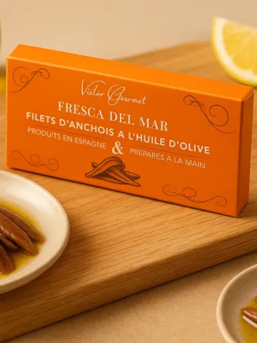 Anchois “Fresca del Mar” – Filets Extra-Fins Victor Gourmet