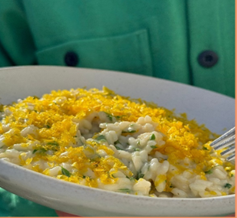 Risotto crémeux au citron et copeaux de boutargue Victor Gourmet